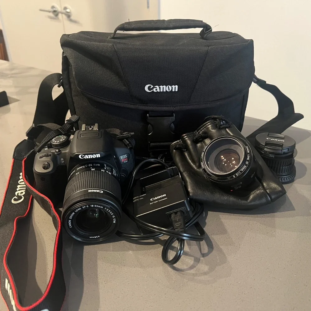 NOT AVAILABLE Canon EOS Rebel T5 DSLR Camera with 18-55mm Lens $700 value